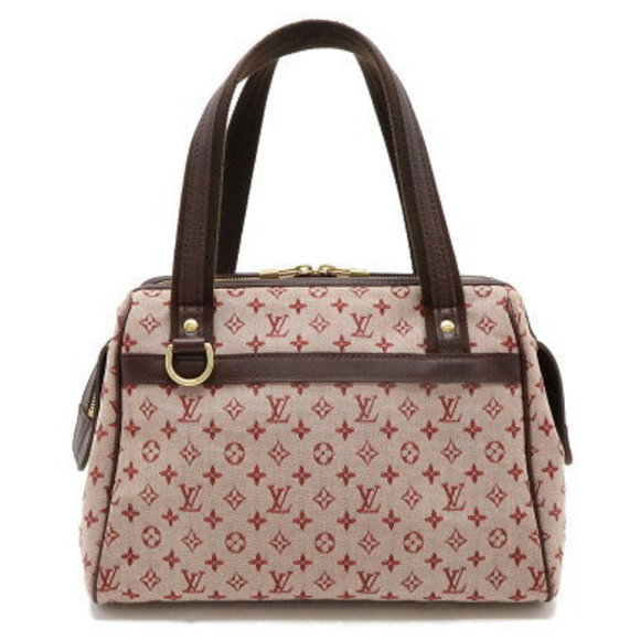 Louis Vuitton Monogram Josephine PM Handbag Boston Leather Cherry Pink - Picture 1 of 8